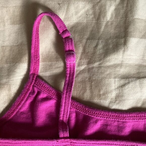 Hand By Hand Tank Tops (3) fuchsia/red/white with adjustable straps. Size small. - Picture 5 of 6